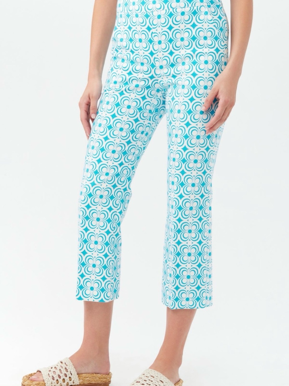 NWT Trina Turk Flaire Pant in Blue Grotto, size 14